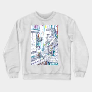 SERGEI RACHMANINOFF watercolor portrait .$ Crewneck Sweatshirt